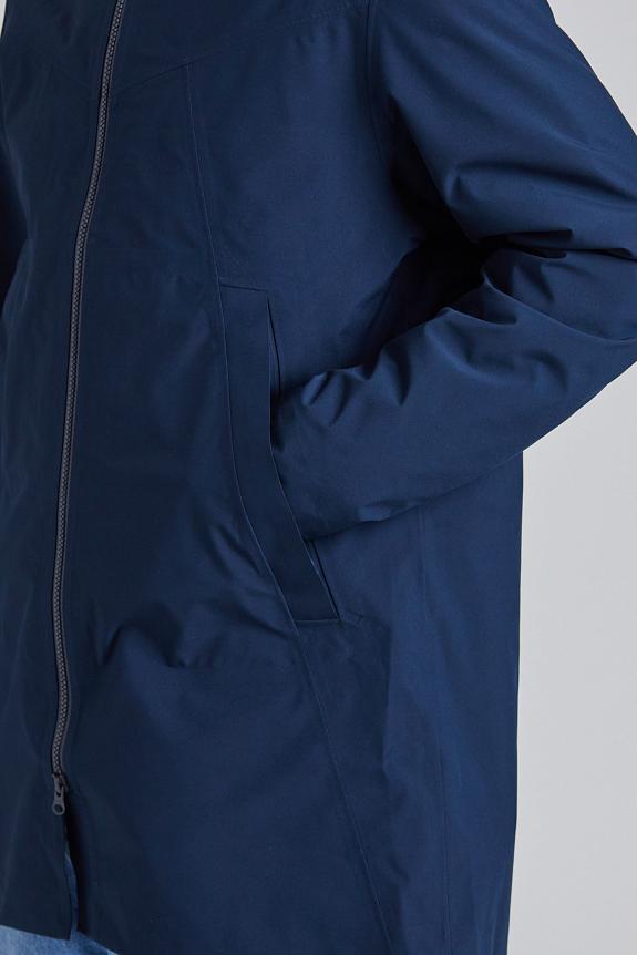 Blæst Helleren Coat Dark Navy-6
